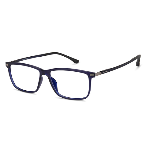 Lenskart Air Online Sky Blue Full Rim Rectangle left side