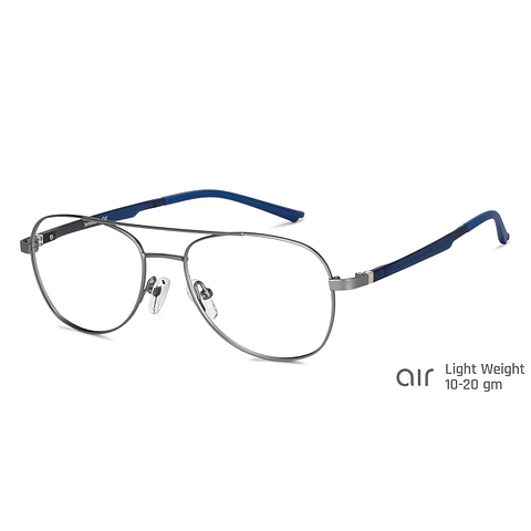 Lenskart Air Online Silver Full Rim Aviator right side