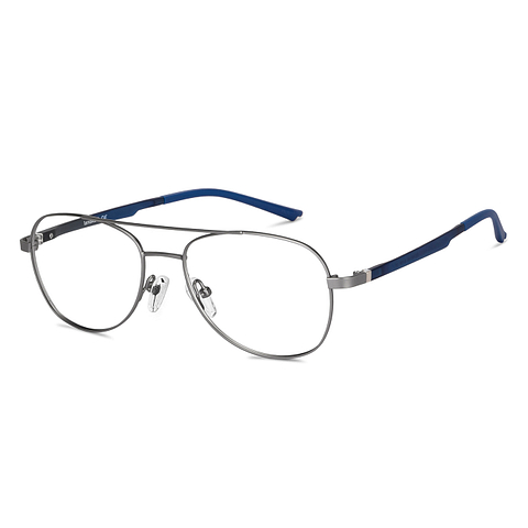 Lenskart Air Online Silver Full Rim Aviator right side