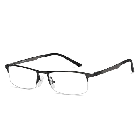 Lenskart Air Online Light Gray Half Rim Rectangle right side