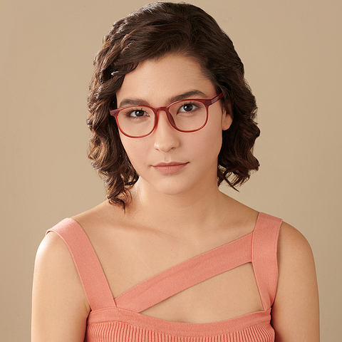 Lenskart Air Online Red Full Rim Round right side