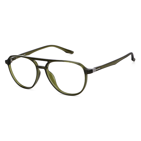 Lenskart Air Screen Glasses Green Transparent Full Rim Aviator right side