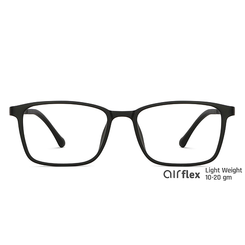 Lenskart Air Screen Glasses Black Full Rim Rectangle left side