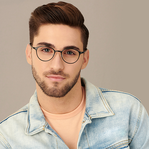 Lenskart Air Online Black Full Rim Round right side