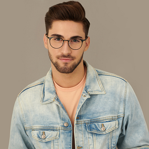 Lenskart Air Online Black Full Rim Round right side