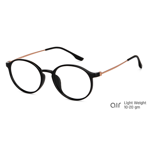 Lenskart Air Online Black Full Rim Round right side