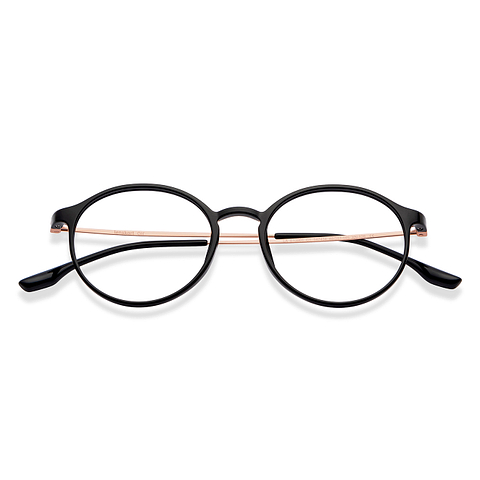 Lenskart Air Online Black Full Rim Round left side