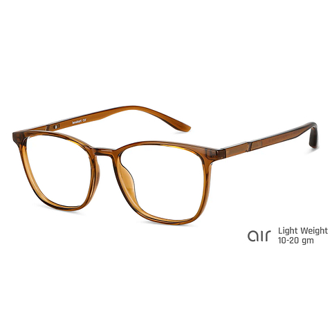 Lenskart Air Online Brown Transparent Full Rim Square right side