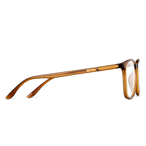 Lenskart Air Online Brown Transparent Full Rim Square left side