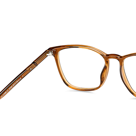 Lenskart Air Online Brown Transparent Full Rim Square right side