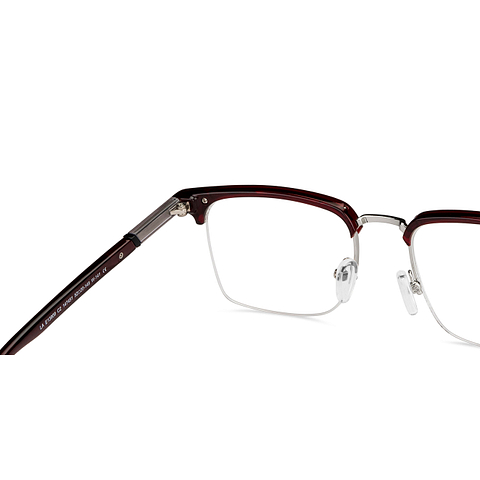 Lenskart Air Online Red Half Rim Square right side