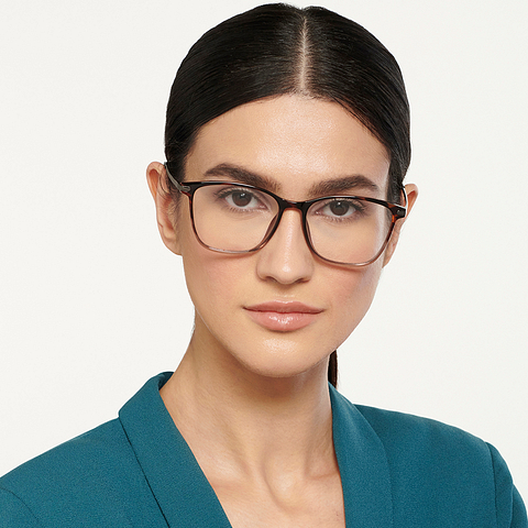 Lenskart Air Online Light Brown Full Rim Square left side
