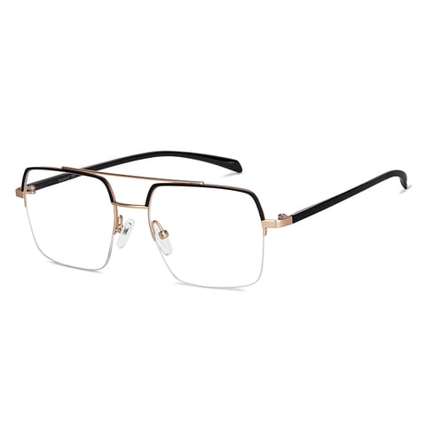 Lenskart Air Online Black Half Rim Square right side