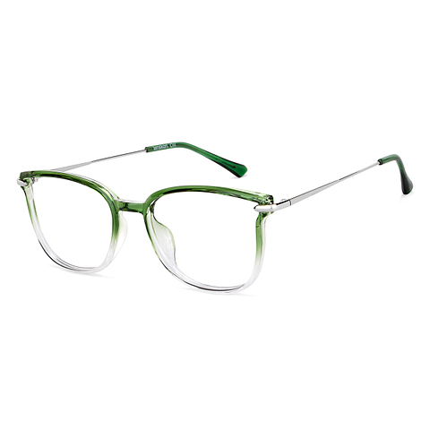 Lenskart Air Online Green Transparent Full Rim Cat Eye right side