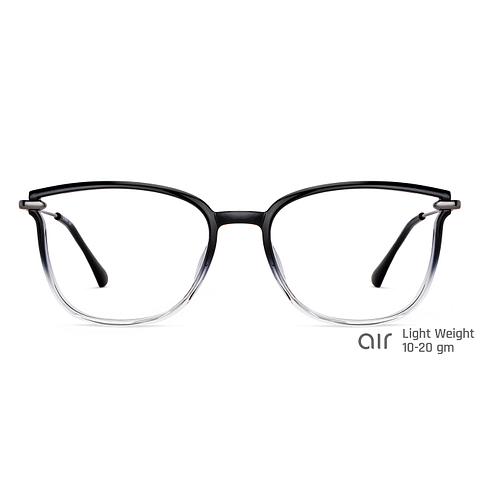 Lenskart Air Online Black Transparent Full Rim Cat Eye right side