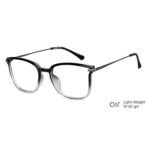 Lenskart Air Online Black Transparent Full Rim Cat Eye left side