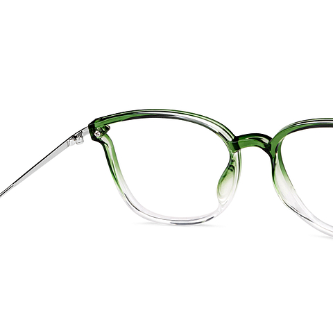 Lenskart Air Online Green Transparent Full Rim Cat Eye right side