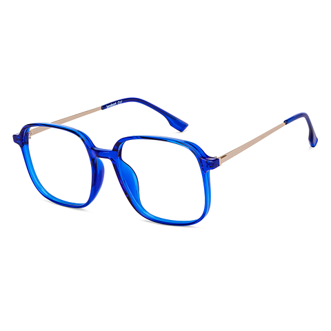 Lenskart Air Online Blue Transparent Full Rim Square right side