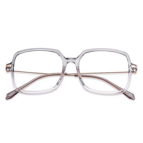 Lenskart Air Online Grey Transparent Full Rim Square left side