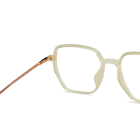Lenskart Air Online Crystal Transparent Full Rim Hexagonal right side