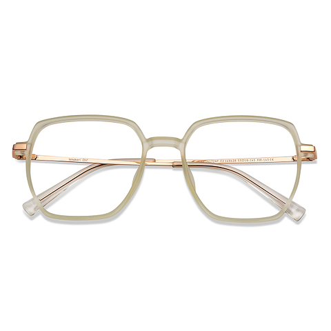 Lenskart Air Online Crystal Transparent Full Rim Hexagonal left side