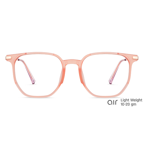 Lenskart Air Online Pink Transparent Full Rim Geometric right side