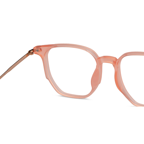 Lenskart Air Online Pink Transparent Full Rim Geometric right side