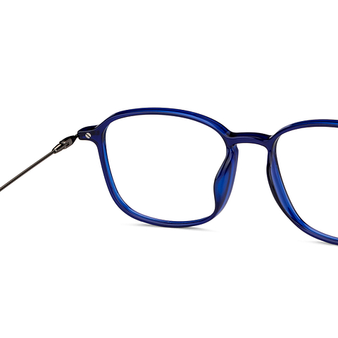 Lenskart Air Online Blue Transparent Full Rim Square right side