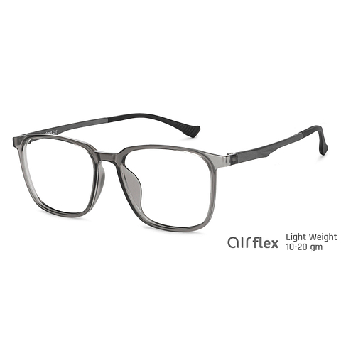 Lenskart Air Online Gray Transparent Full Rim Square left side