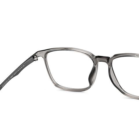 Lenskart Air Online Gray Transparent Full Rim Square right side
