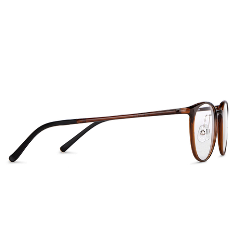 Lenskart Air Online Brown Transparent Full Rim Round left side Lenskart Air Online Brown Transparent Full Rim Round left side