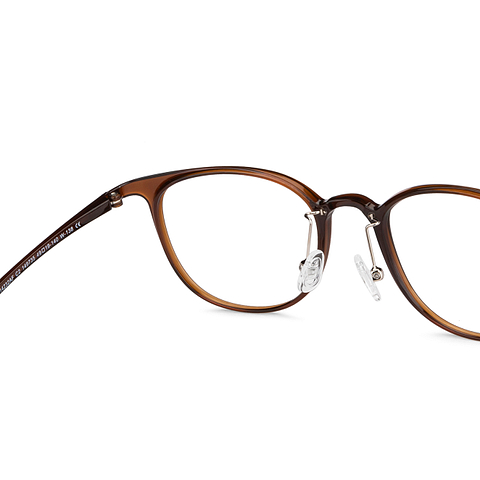 Lenskart Air Online Brown Transparent Full Rim Round right side Lenskart Air Online Brown Transparent Full Rim Round right side