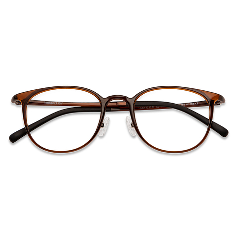 Lenskart Air Online Brown Transparent Full Rim Round left side Lenskart Air Online Brown Transparent Full Rim Round left side