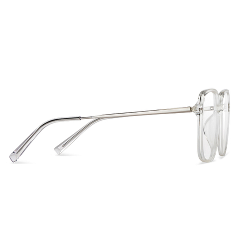 Lenskart Air Online Crystal Transparent Full Rim Square left side