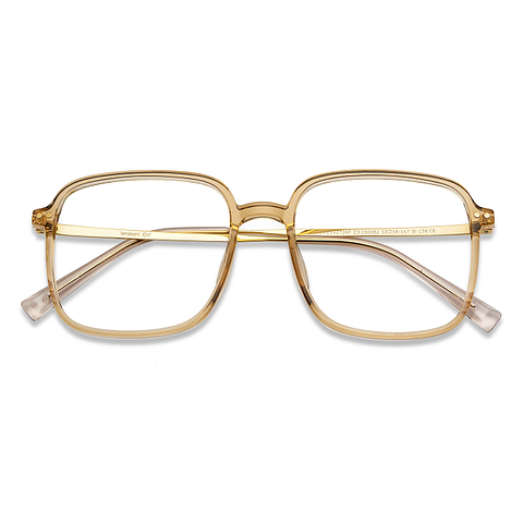 Lenskart Air Brown Transparent Full Rim Square right side