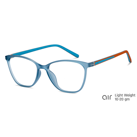 Lenskart Air Online Sky Blue Full Rim Square left side
