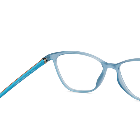 Lenskart Air Sky Blue Full Rim Rectangle right side