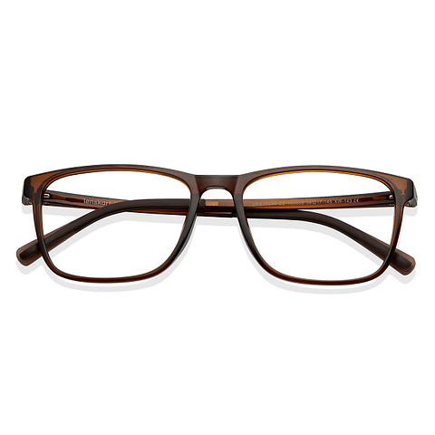 Lenskart Air Online Light Brown Full Rim Square left side