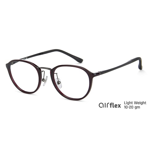 Lenskart Air Screen Glasses Mid Gunmetal Full Rim Round right side