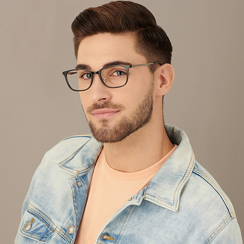 Lenskart Air Online Black Full Rim Square left side