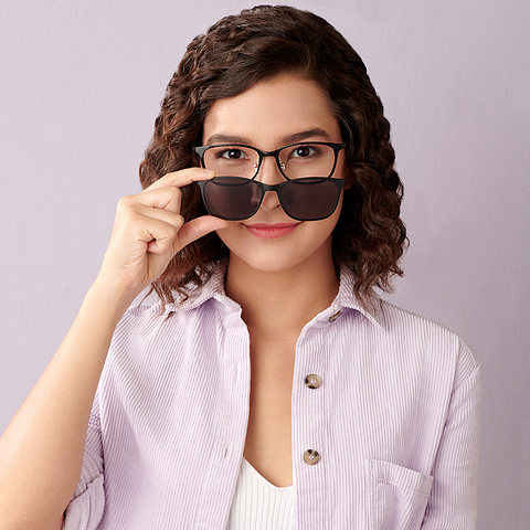 Lenskart Air Online Black Full Rim Square right side