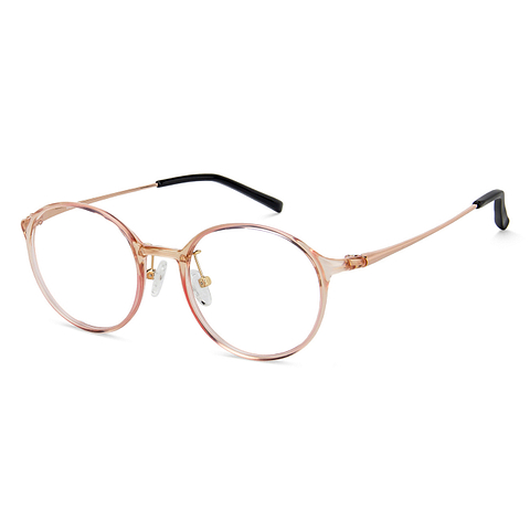 Lenskart Air Online Beige Transparent Full Rim Round right side