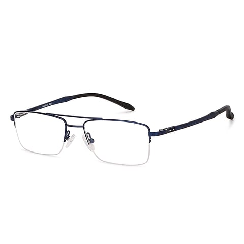 Lenskart Air Online Sky Blue Half Rim Rectangle right side