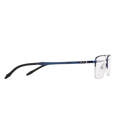 Lenskart Air Online Sky Blue Half Rim Rectangle right side