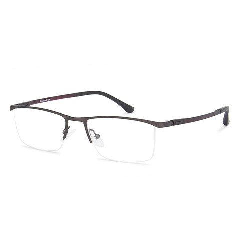Lenskart Air Online Light Gray Half Rim Rectangle left side