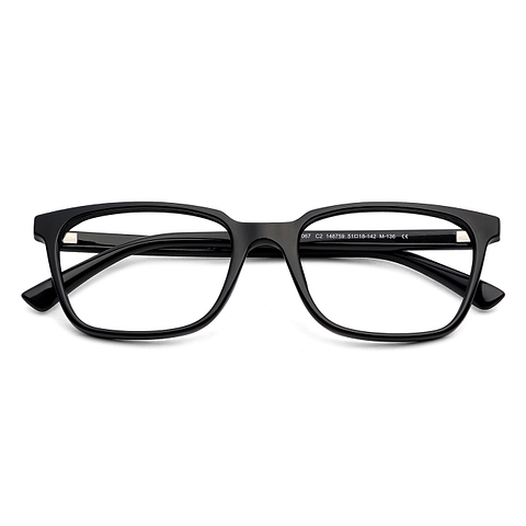 Lenskart BLU Screen Glasses Blue Block Zero Power Screen Glasses: Grey Full Rim Rectangle Lenskart BLU LB E14067-C2 left side