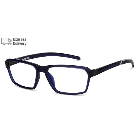 Lenskart BLU Screen Glasses Blue Block Zero Power Screen Glasses: Blue Grey Full Rim Rectangle Lenskart BLU LB E14068-C2 right side