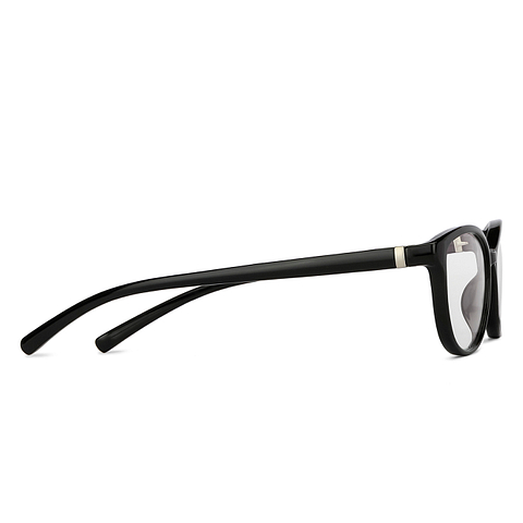 Lenskart BLU Screen Glasses Blue Block Zero Power Screen Glasses: Black Full Rim Cat Eye Lenskart BLU LB E14069-C4 left side