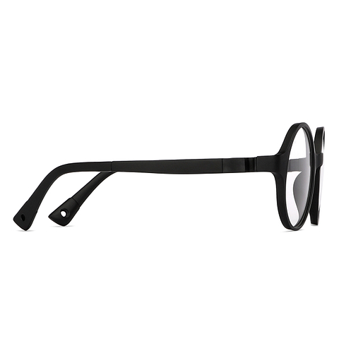 Hooper online Matte Black Full Rim Round left side