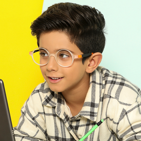 Hooper Online Crystal Transparent Full Rim Round left side